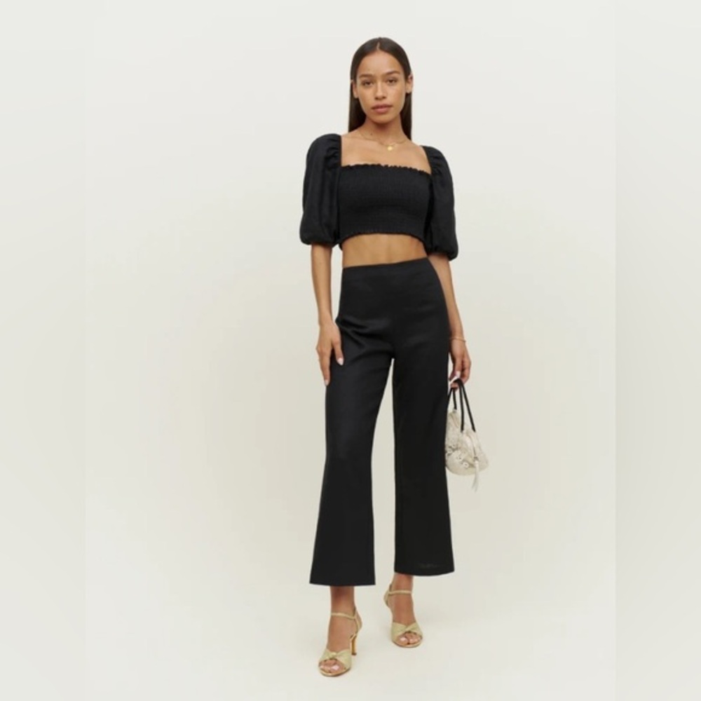 New Reformation Scarlett Linen Two Pieces